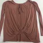 Daytrip  Slub Boho Top Lace Detail, Open Twist-Back Y2K Photo 5