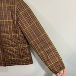 Lands' End  Women's Green & Purple Plaid Insulated Jacket Size S (6-8) Photo 7