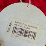 Princess Polly NWT  Red Flare Pants High Rise Cut Out S 4 Photo 7