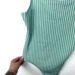 BCBGeneration , bodysuit, striped, green, size S, small, new with tags, 60s fashi Photo 3