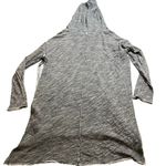 Free People Beach In A Hurry Hoodie Women's Gray Size M/L Open Slit Sweater Photo 5