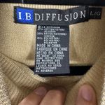 I.B. Diffusion Gold Metallic Mock Neck Long Sleeve Sweater Womens Large Photo 1