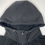 Eddie Bauer Summit Hoodie Long Jacket Full Zip High Neck Raglan Sleeve Black Photo 3