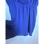 Everly  Navy Romper Medium Open Front Back Design Classic Preppy Nautical Photo 3