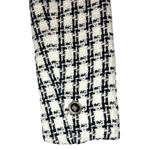 Rachel Zoe  Houndstooth Jacket Womens XS Black White Tailored EUC Photo 5