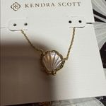 Kendra Scott Brynne Shell Gold Short Pendant Necklace Photo 6