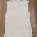 Banana Republic  Off-White Sleeveless Turtleneck Sweater Photo 0