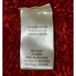 Simply Noelle Ladies Dark Red Open Front Chenille Cardigan Sweater Size 8-10 Photo 8