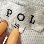 POL v neck Henley Button Tank Top White Size SMALL Photo 3