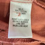 e.issue Rose Mauve Linen Cotton Wide Leg Pantsuit Romper Strappy Back Pockets Size L Photo 8