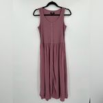 Frye | Easy Button Down Midi Dress In Dusty Mauve Size Extra Small Photo 1
