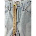 Madewell The Slouchy Boyjean 24 Light Wash Distressed Raw Hem Boyfriend Jeans Photo 10