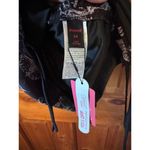 Kelsey Wilson Studio Fairycore Butterfly Print Drawstring Ruched Dress M NWT Black Size M Photo 5