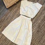Everlane Organ Cotton Creme Midi Skirt + Blouse Set Size 00/S Photo 1