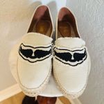 Zadig & Voltaire  Canvas Espadrille Slip on‎ Flat, Cream/Black, Size 11, NWOT Photo 1