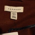 Topshop NWT Rust Brown Carly Single Button Long Sleeve Coat Women’s 10 Blazer Photo 5
