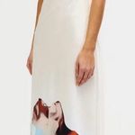 New Significant Other Anastasia Placed Floral Satin Halter Maxi Dress sz 6 Photo 0