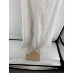 Soft Surroundings  Dress Madelyn Lace White Women Size 14 Lined Sharkbite Hem Photo 5