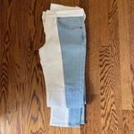 Levi's Levi’s 501 Taper Light Wash Color Block Cropped Jeans Photo 2