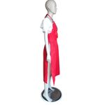 NWT Crazy Teen Red and White High Slit Dress Photo 3