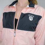 Nike Vintage 90s  Light Pink & Black Windbreaker Jacket Photo 2