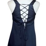 Vintage 90s Blue Satin Rhinestone Princess Prom Dress. S/M Romantic Fairy Gothic Size M Photo 9