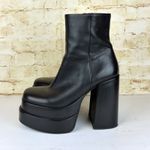 Steve Madden Cobra Platform Heel Boots Chunky Black Leather Women 8M Y2K Goth Photo 8
