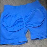 Amazon Blue Workout Scrunch Shorts Photo 4