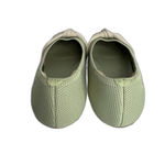Vivaia Shoes Womens Size 9 Green Beige Knit Ballet Flats Bow Slip On Comfort Photo 6