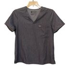 FIGS Catarina One Pocket Scrub Top Graphite Medium Medical Healthcare Nurse Photo 0