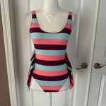 Tanya Taylor Daphne Striped One-Piece Swimsuit - Salmon Rose Strip Photo 12