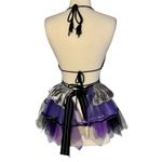 Y2K Crochet Butterfly Top Velvet Mesh Tutu Outfit Gothic Festival Cyberpunk OS Black Size undefined Photo 6