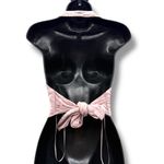 Nicholas Nia Halter Vest Top‎ Light Pink Tie Back Women’s Size 6 Cropped Button Photo 5