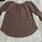 prAna Brown long Sleeve Thin T-Shirt Blouse; Large Women’s Photo 6