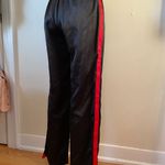 LF Satin Black And Red Stripe Pants Photo 1
