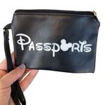 Disney Passport Holder Custom Designed New Unused Handmade Vacation Travel Black Photo 0