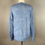 Polo  Ralph Lauren Womens Sweater Size L Large Blue Cloud Tie Dye Linen Knit Photo 4