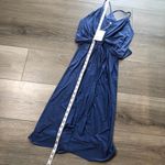 MISA Los Angeles Domino Dress Mini Draped Ruched Navy Blue Womens Size XS NWT Photo 4