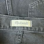 Madewell  Rigid Denim A-Line Mini Skirt in Lunar Wash: Button-Front Edition Photo 7