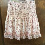 AQUA  Floral Smocked Mini Skirt sz medium Photo 7