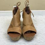 Free People  Revolver Platform Open Toe Clog Tan Brown Size EU 38 US 7.5 Photo 2