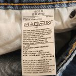 Gap  Vintage High-Rise Distressed Cropped Jeans Sz 16 Button-Fly Distressed Denim Photo 7