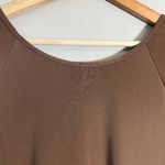 Wilfred Aritzia Nuage Asymmetrical Midi Dress Women's Small Brown Flowy Neutral Photo 15