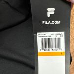 FILA  Womens Black Panel "Mesh With Me" Capri Legging Pants Size Small NEW Photo 7