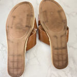 Lulus  Brown Sandals Womens Shoes Koren Flats Slip On Size 8 Photo 5