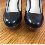 Dolce Vita Black Leather Stiletto Platform Pump Heels Sz 6 Photo 3