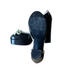 Allegra K Black and Cream Retro/Vintage Style Heels Photo 1