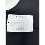 Hanes Brand New Women's Size Medium Rib Longline Bralette Cotton Black Photo 4