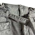 AGOLDE Aden Paperbag Belted Utility Wide Leg Jeans Rolling Thunder Gray Size 25 Photo 7