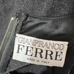 Gianfranco Ferre Classic Luxury vintage wool blend batwing dress #P9# Black Size undefined Photo 10